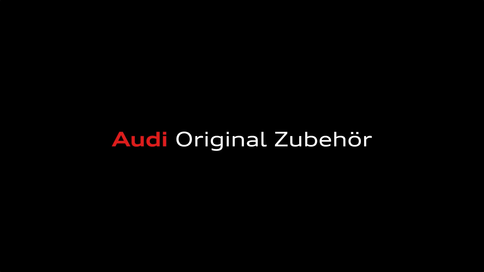 Audi Original Zubehör Packaging